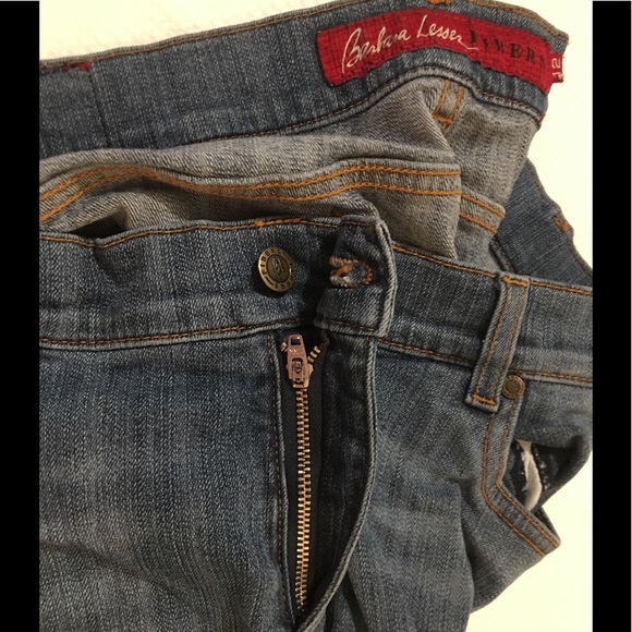 sz 12 Barbara Lesser Fibers Stretch Jeans J7 - Picture 2 of 5